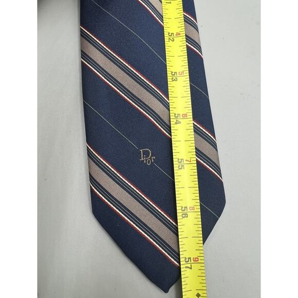 Christian‎ Dior Men’s Classic Necktie Stripe - Picture 4 of 5
